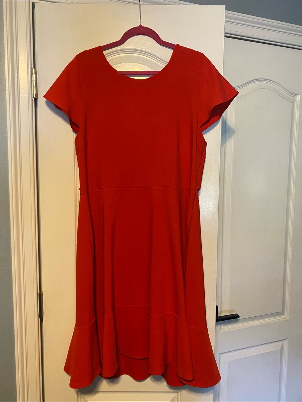 Gibson Latimer Bright Red Mini Dress